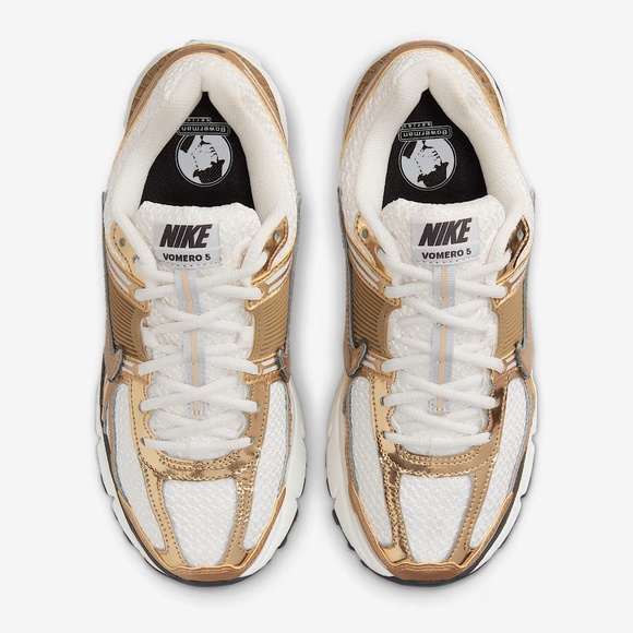 Nike Womens Zoom Vomero 5 Gold Shoes - Picture 1 of 6